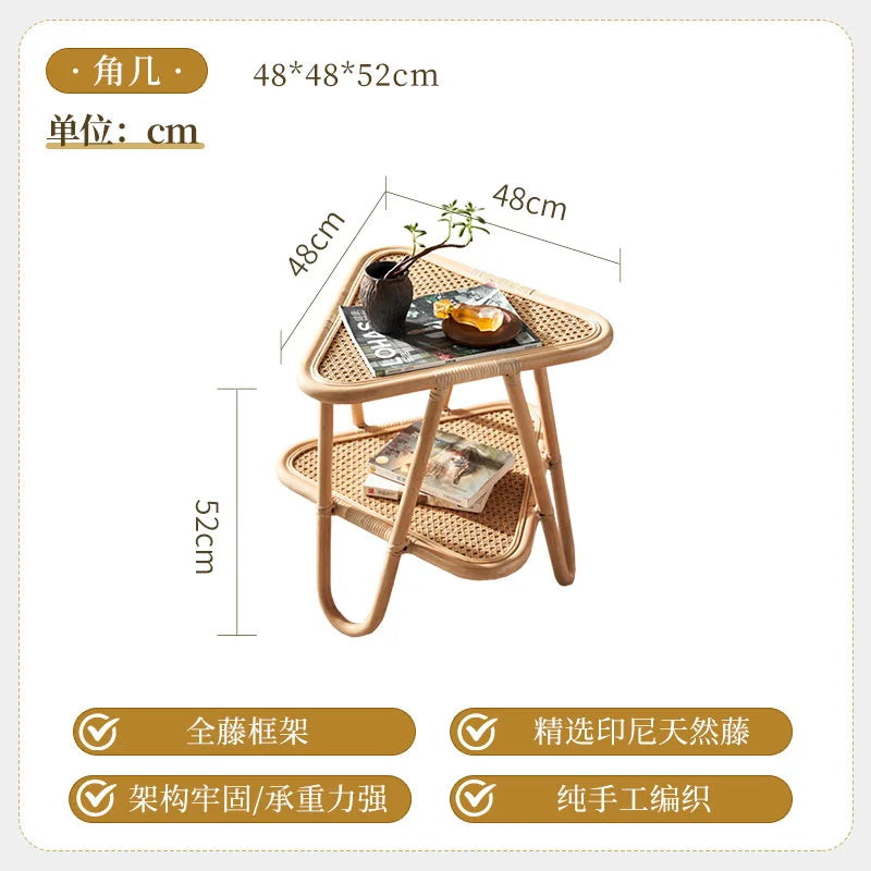 table basse d appoint en rotin duo ou solo