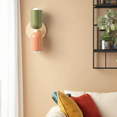 Lampe - NordicLEDWall™ - Vert & Rose