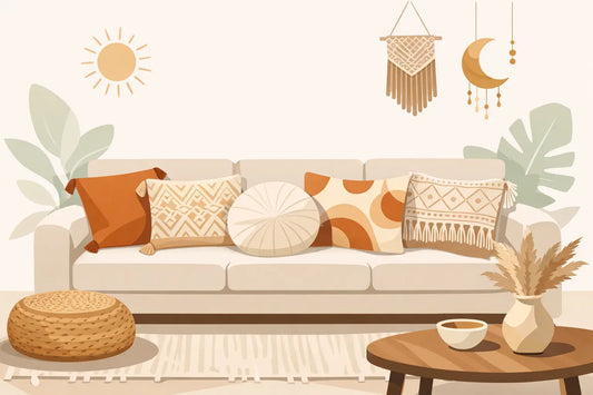 Coussin bohème chic canapé - bien le choisir