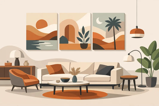 Canvas mural salon moderne - bien le choisir