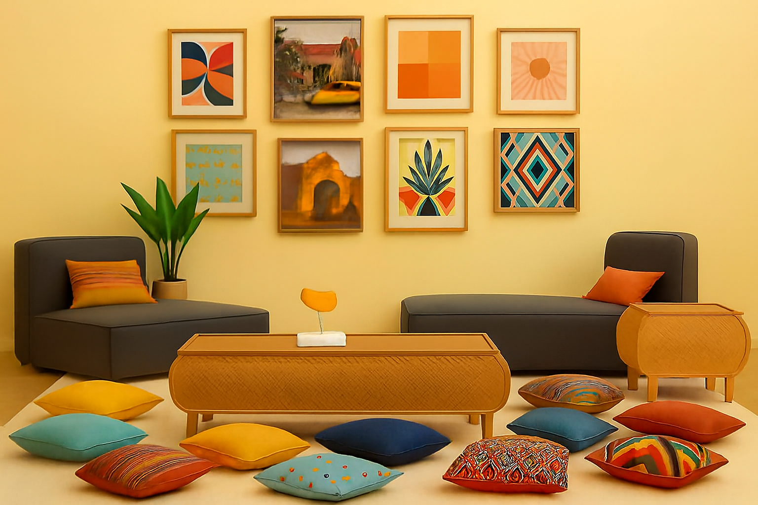 Collection 4 Coussins & Textiles