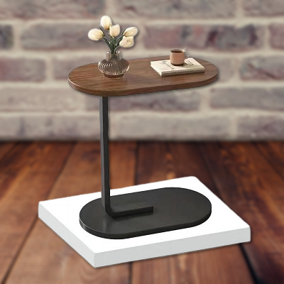 Table d'Appoint - C-shapedSideTable™ - Marron&Blanc