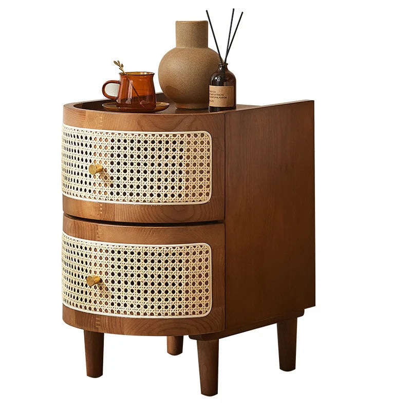 table  basse d appoint en rotin de style Japonais