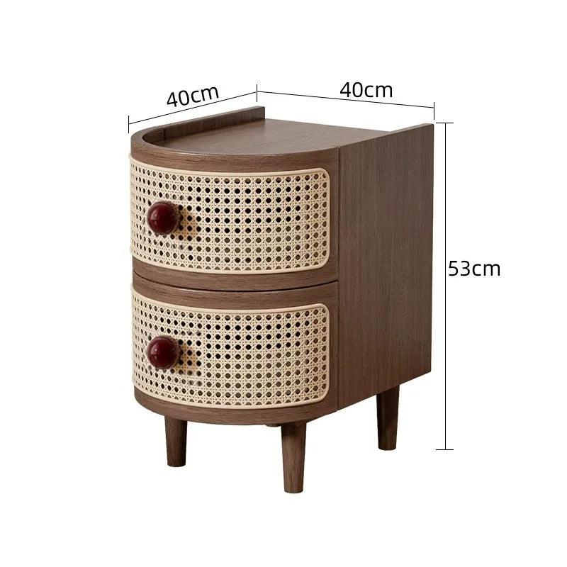 table  basse d appoint en rotin de style Japonais