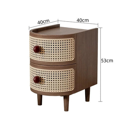 table  basse d appoint en rotin de style Japonais