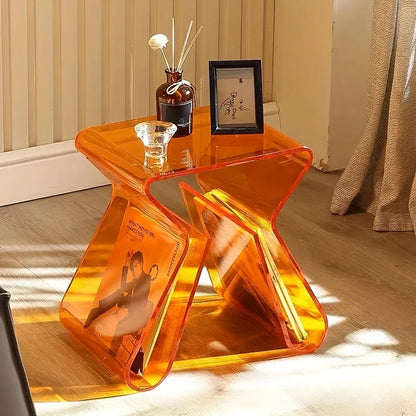 table basse d appoint en acrylique design & couleur varier