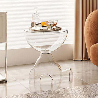 Table basse d appoint en acrylique transparent