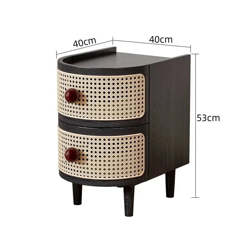 table  basse d appoint en rotin de style Japonais