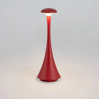 Ggbingo Mushroom Table Lamp, USB-C Rechargeable Wireless Touch Creative Night Light for Hotel, Bedroom & Home Atmosphere