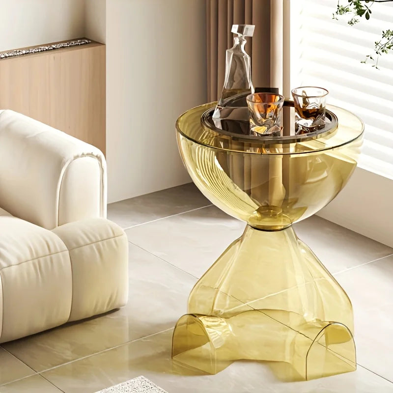 Table basse d appoint en acrylique transparent