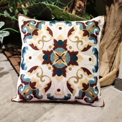 Pastoral Retro Embroidered Cushion Cover, Home Decor,Throw Pillow Cover,Nordic Style,Sofa,Living Room Cotton Pillowcases,45X45Cm
