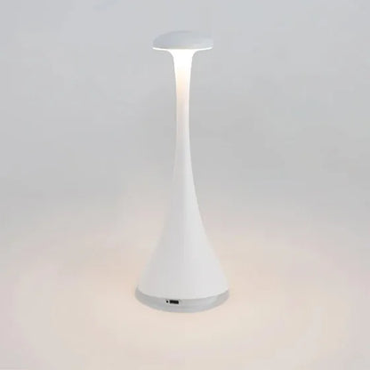 Ggbingo Mushroom Table Lamp, USB-C Rechargeable Wireless Touch Creative Night Light for Hotel, Bedroom & Home Atmosphere