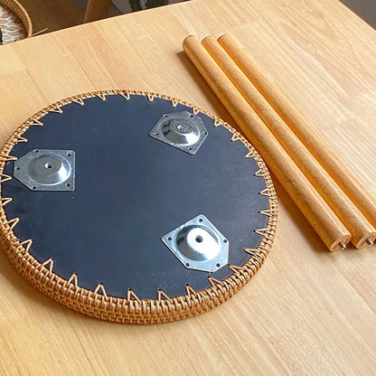 table basse d appoint en rotin
