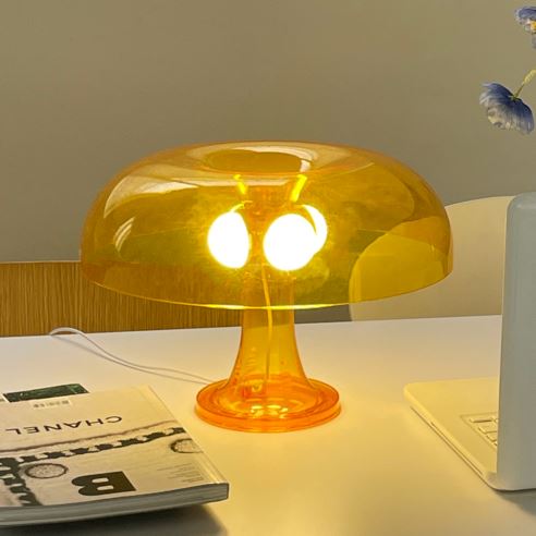 Lampe de Table - MinimalistMushroomTableLamp™ - Jaune