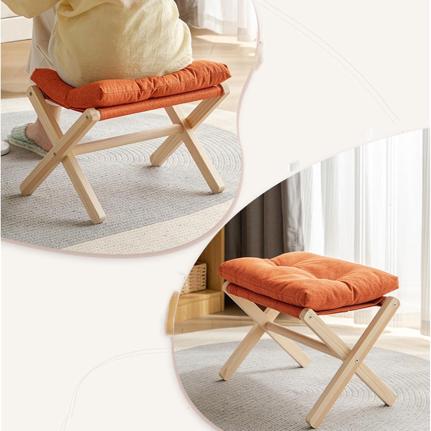 Tabouret Pliable - FoldSit™ - Orange