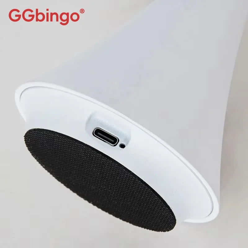 Ggbingo Mushroom Table Lamp, USB-C Rechargeable Wireless Touch Creative Night Light for Hotel, Bedroom & Home Atmosphere
