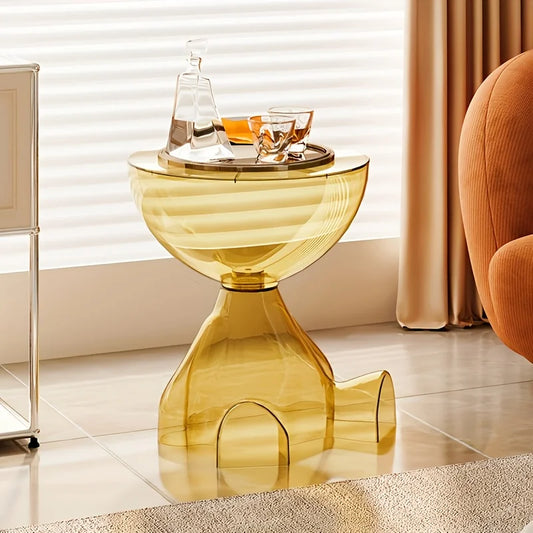 Table basse d appoint en acrylique transparent