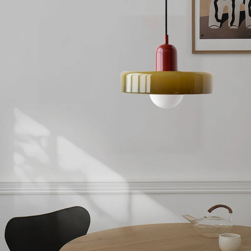 Nordic Retro Glass Chandelier Living Room Dining Room Bedroom Kitchenmodern Lighting Decoration Retro Lighting Fixture E27LED