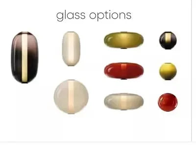 2025 Post Modern Bedside Chandelier Creative Color Candy Pendant Lamp Italian Design Restaurant Display Window Glass Pendant Lamp