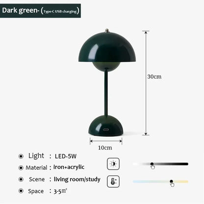 USB Lampe Champignon de Table et bureau couleur varier