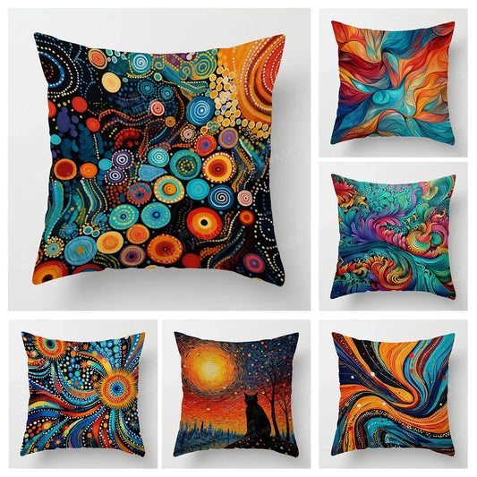 coussin housse authentique multi couleur