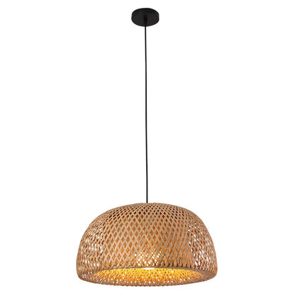 2025 Bamboo Pendant Lamps Hand Knitted Chinese Style Weaving Hanging Lamps 26Cm Restaurant Home Decor Lighting Fixtures HOT