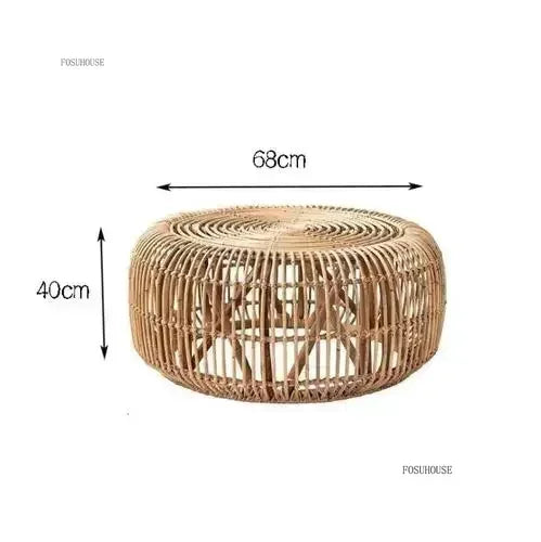 table basses d appoint Japonaise en rotin