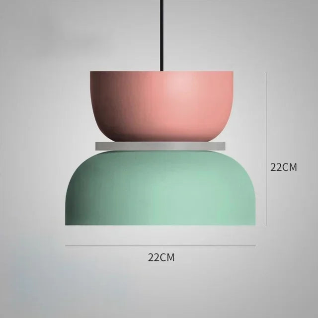 New Modern Pendant Lamp Led Nordic Hanging Suspension Bedside Living Bedroom Study Bar Dining Room Lighting Macaron Decor Lights