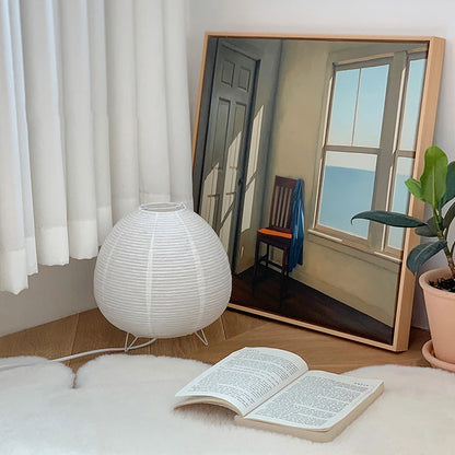 Nordic LED Table Lamp Interior Lighting Wabi Sabi Style Table Light Bedside Bedroom Living Study Home Decoration Desk Lamps