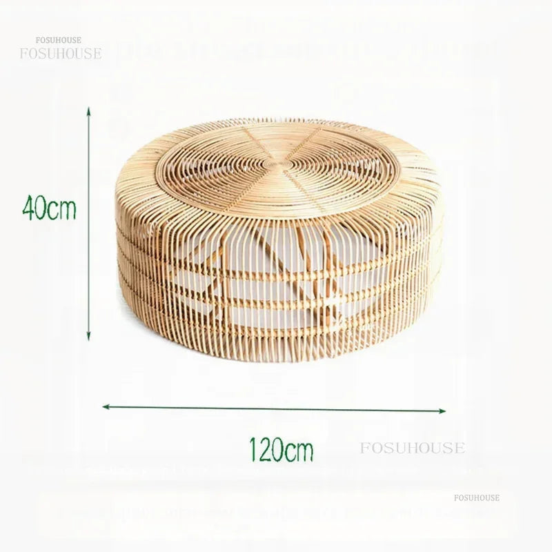 table basses d appoint Japonaise en rotin