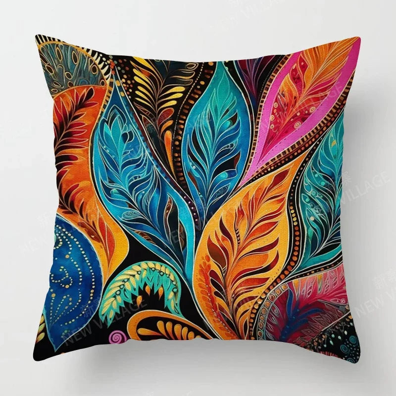 authentic multi-color cushion cover