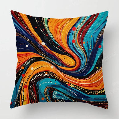 authentic multi-color cushion cover