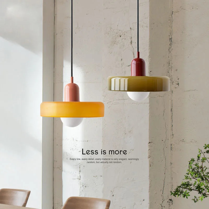 Nordic Retro Glass Chandelier Living Room Dining Room Bedroom Kitchenmodern Lighting Decoration Retro Lighting Fixture E27LED