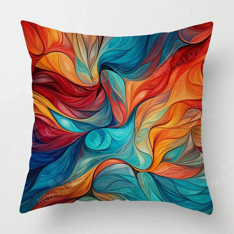authentic multi-color cushion cover
