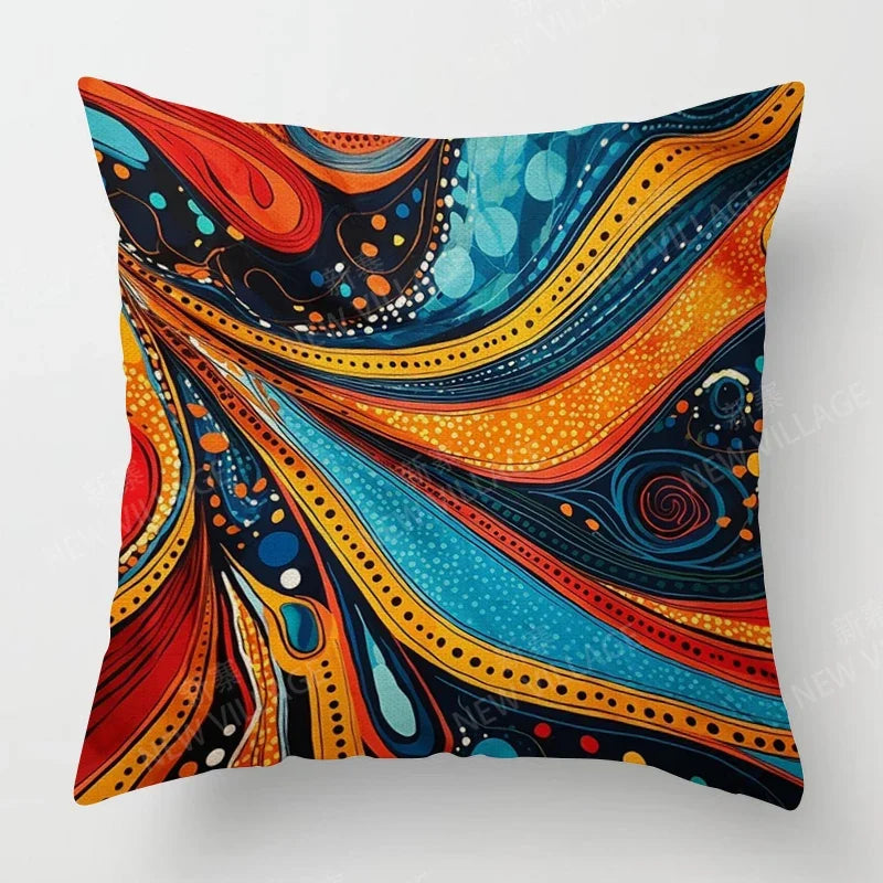 authentic multi-color cushion cover
