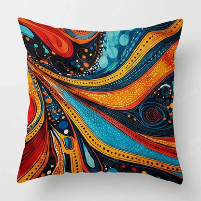 authentic multi-color cushion cover