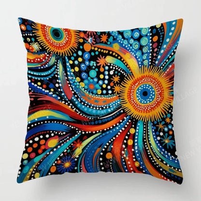 authentic multi-color cushion cover