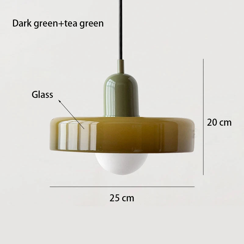 Nordic Retro Glass Chandelier Living Room Dining Room Bedroom Kitchenmodern Lighting Decoration Retro Lighting Fixture E27LED