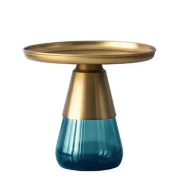 Light Luxury Living Room round Metal Side Table Bedroom Creative round Table Nordic Coffee Table Combination Sofa Side Tables