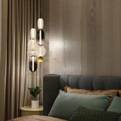 2025 Post Modern Bedside Chandelier Creative Color Candy Pendant Lamp Italian Design Restaurant Display Window Glass Pendant Lamp