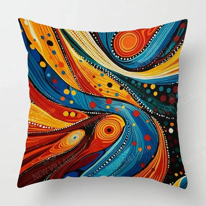 authentic multi-color cushion cover