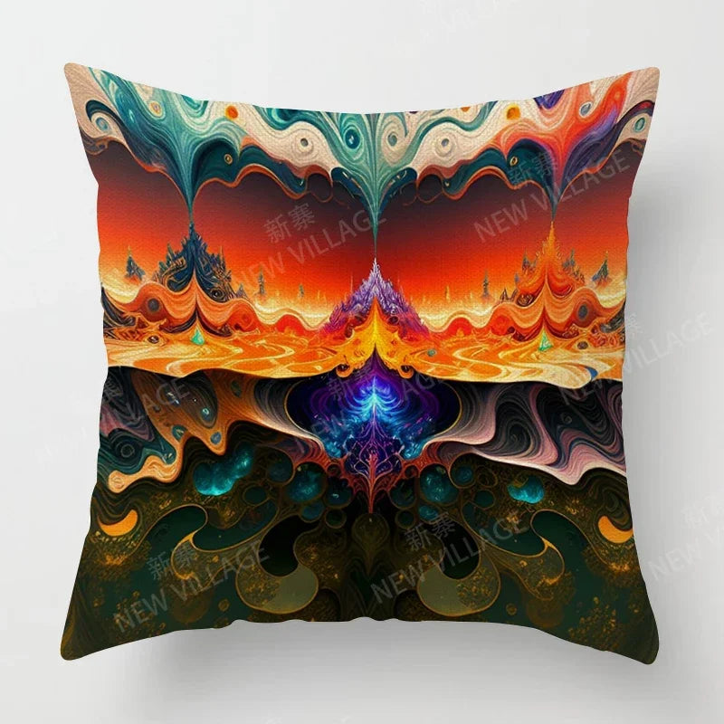 authentic multi-color cushion cover