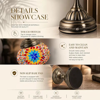 LED Table Lamp Touch Sensor Desktop Night Light Rechargeable Wireless Reading Lamp for Restaurant Hotel Bar Bedroom Decor Light