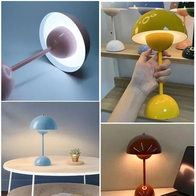 USB Lampe Champignon de Table et bureau couleur varier
