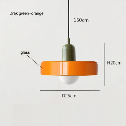 Nordic Retro Glass Chandelier Living Room Dining Room Bedroom Kitchenmodern Lighting Decoration Retro Lighting Fixture E27LED