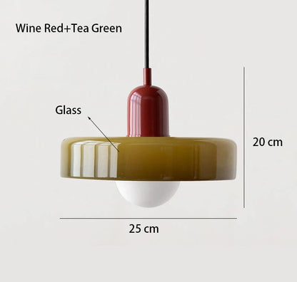 Nordic Retro Glass Chandelier Living Room Dining Room Bedroom Kitchenmodern Lighting Decoration Retro Lighting Fixture E27LED