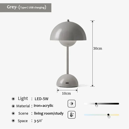 USB Lampe Champignon de Table et bureau couleur varier
