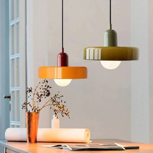 Nordic Retro Glass Chandelier Living Room Dining Room Bedroom Kitchenmodern Lighting Decoration Retro Lighting Fixture E27LED