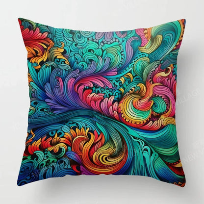 authentic multi-color cushion cover