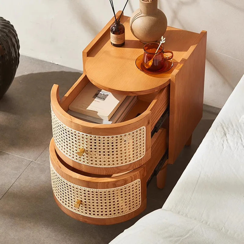 table  basse d appoint en rotin de style Japonais
